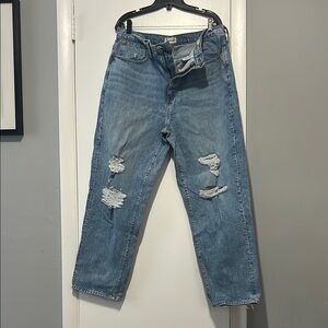 Women’s Blue Distressed Jeans